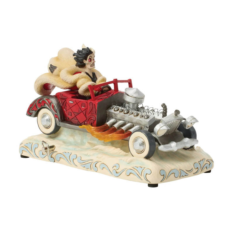 Disney : Les 101 Dalmatiens - Traditions - Figurine Driving De Vil-ishly (Cruella Musical Car)