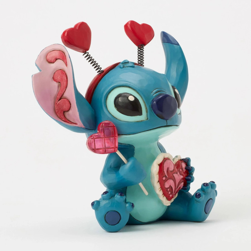 Figurine Stitch Valentine Sucker Pour L'amour – Disney Traditions