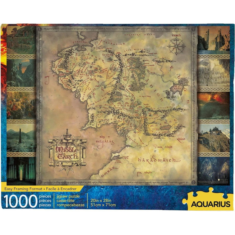 Lord of the Rings - Puzzle Carte (1000 pièces)