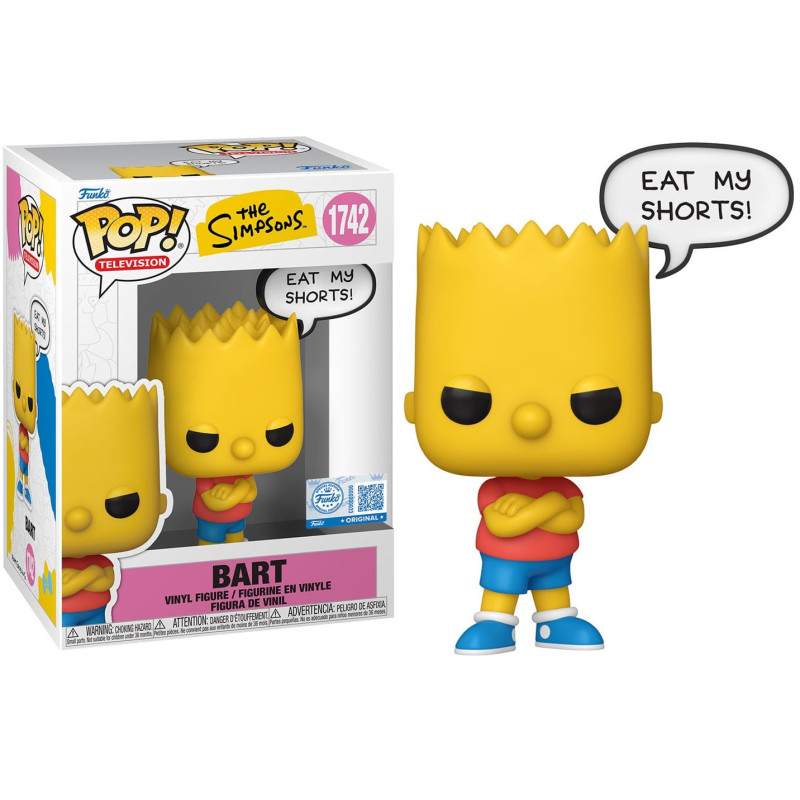 The Simpsons - Pop! - Bart Simpson "Eat My Shorts" n°1742