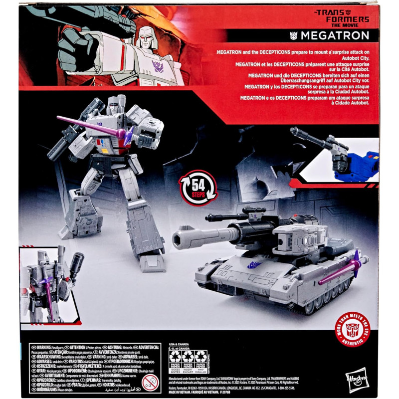 NOVEMBRE 2025 : The Transformers: The Movie - Figurine Studio Series Leader Class Megatron 22 cm