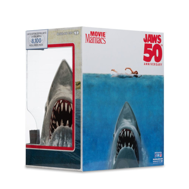 OCTOBRE 2025 : Jaws (Les Dents de la Mer) - Figurine PVC Movie Maniacs Jaws (50th Anniversary) 16 cm