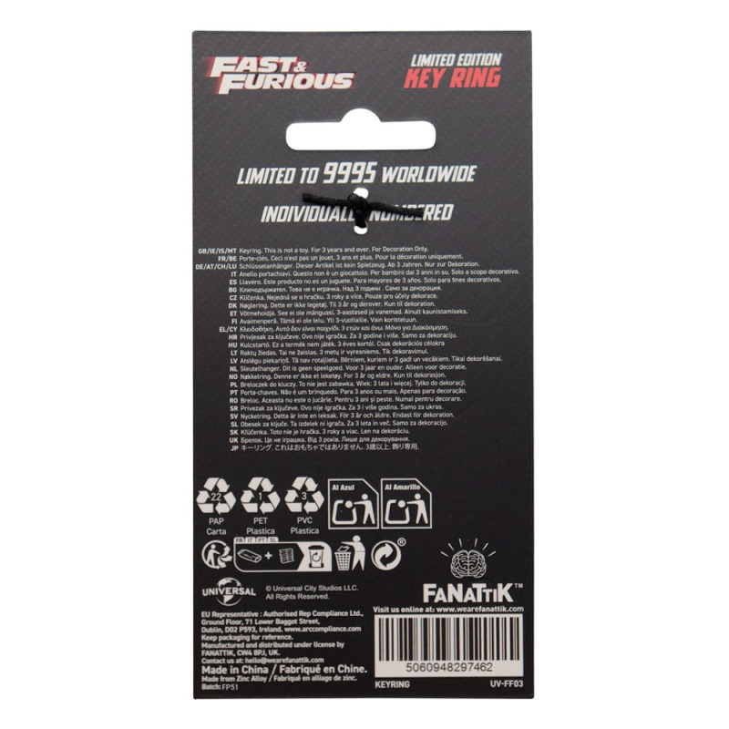DÉCEMBRE 2025 : Fast & Furious - Porte-clé You Ride You Fight 9995 exemplaires