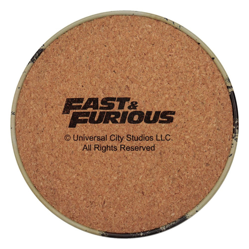 Fast & Furious – Set de 4 Sous-verres Style Vintage – Officiel