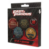 Fast & Furious – Set de 4 Sous-verres Style Vintage – Officiel