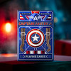 OCTOBRE 2025 : Marvel - Jeu de 52 cartes Captain America Patriotic