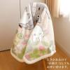 Mon Voisin Totoro - Plaid couverture Feuilles et Framboises (100 x 140 cm)