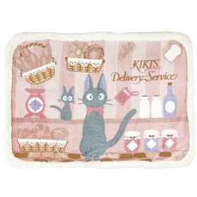Kiki la Petite Sorcière - Petit Plaid couverture Jiji Boulangerie (70 x 100 cm)