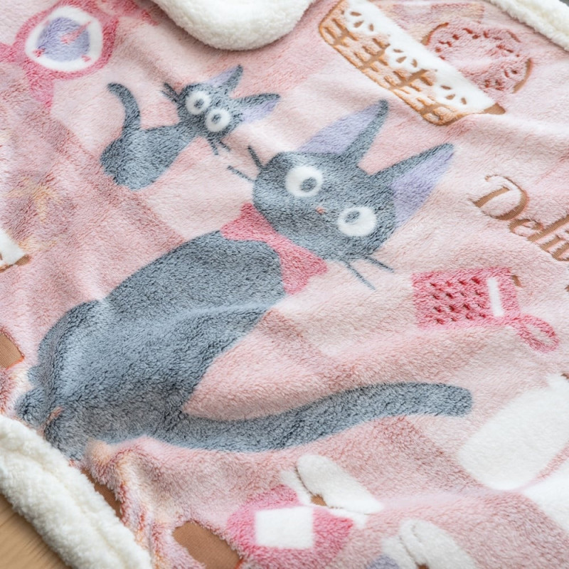 Kiki la Petite Sorcière - Petit Plaid couverture Jiji Boulangerie (70 x 100 cm)