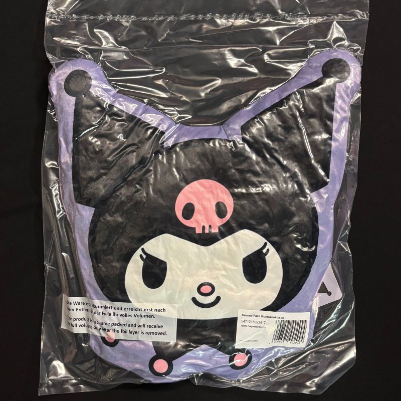 Sanrio - Coussin oreiller Tête Kuromi 36 cm