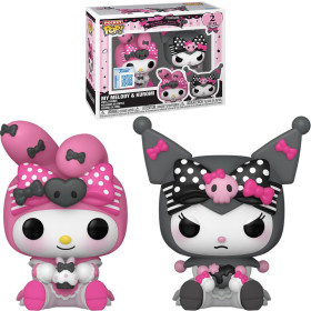 Sanrio - Pop! Pocket - Porte-clé 2-Pack Melody 50th and Kuromi 20th