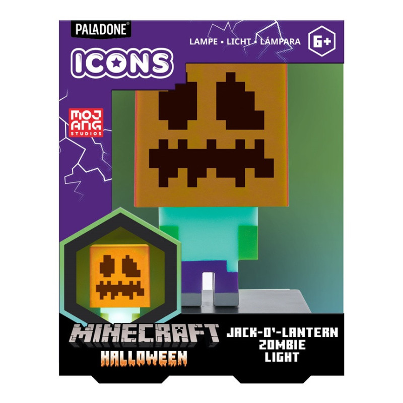 Lampe Minecraft Zombie Jack O' Lantern 11 cm – Paladone