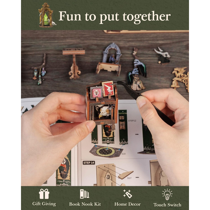 Book Nook - Maquette Kit DIY : The Darkness Herbarium