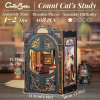 Book Nook - Maquette Kit DIY : Count Cat's Study