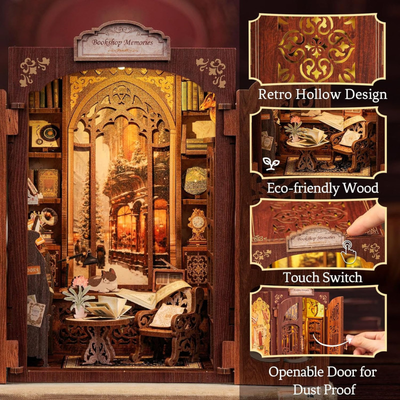 Book Nook - Maquette Kit DIY : Bookshop Memories