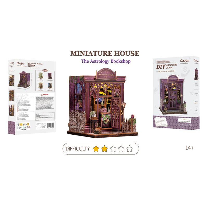 Book Nook - Maquette Kit DIY : Astrology Bookshop