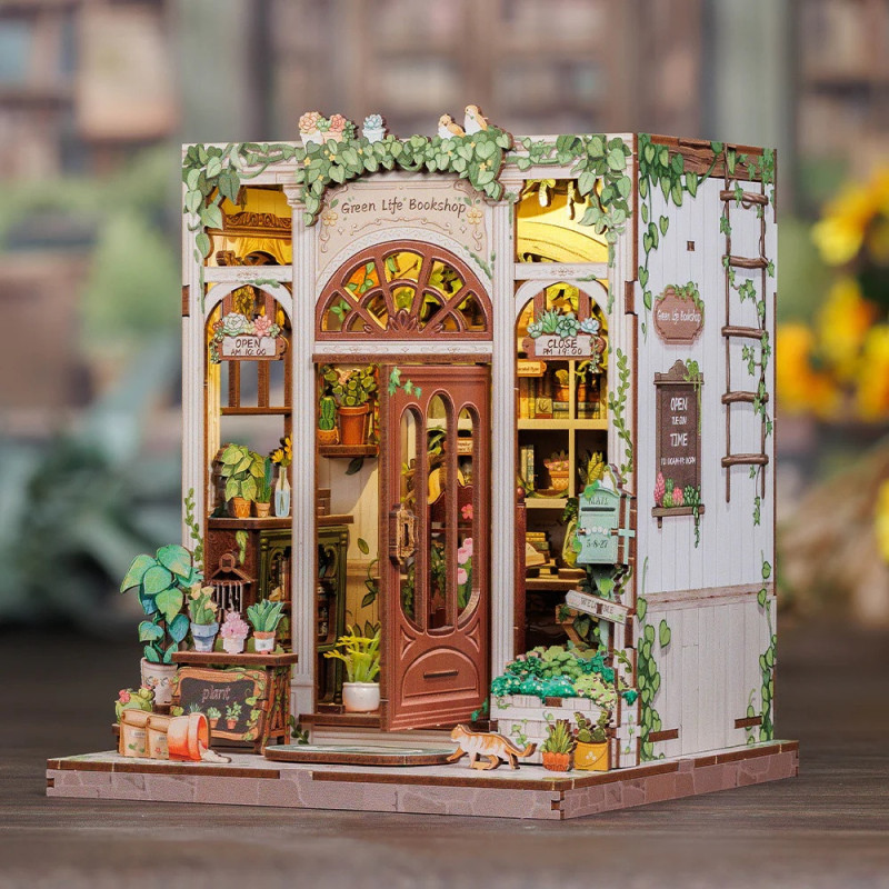 Book Nook - Maquette Kit DIY : Green Life Bookshop