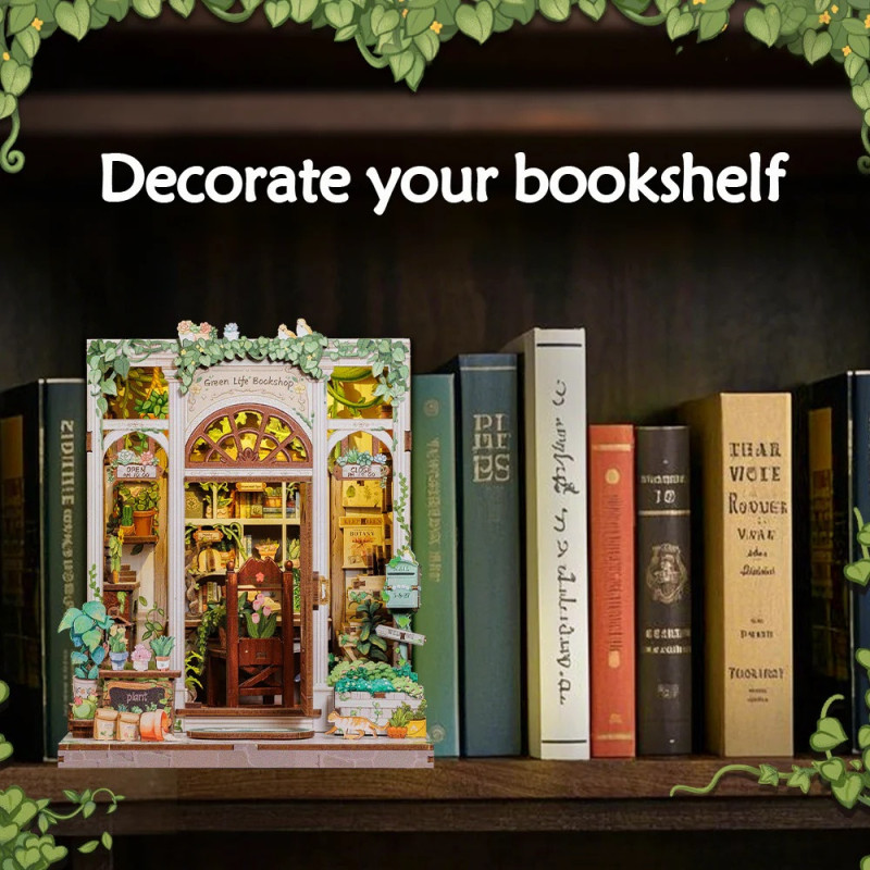 Book Nook - Maquette Kit DIY : Green Life Bookshop