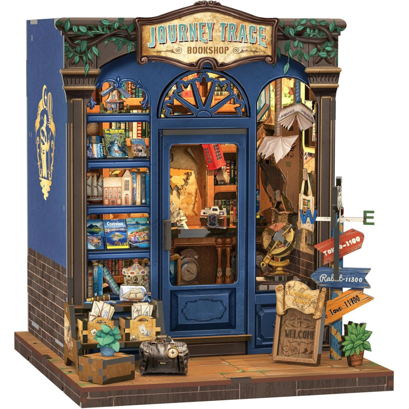 Book Nook - Maquette Kit DIY : Journey Trace Bookshop