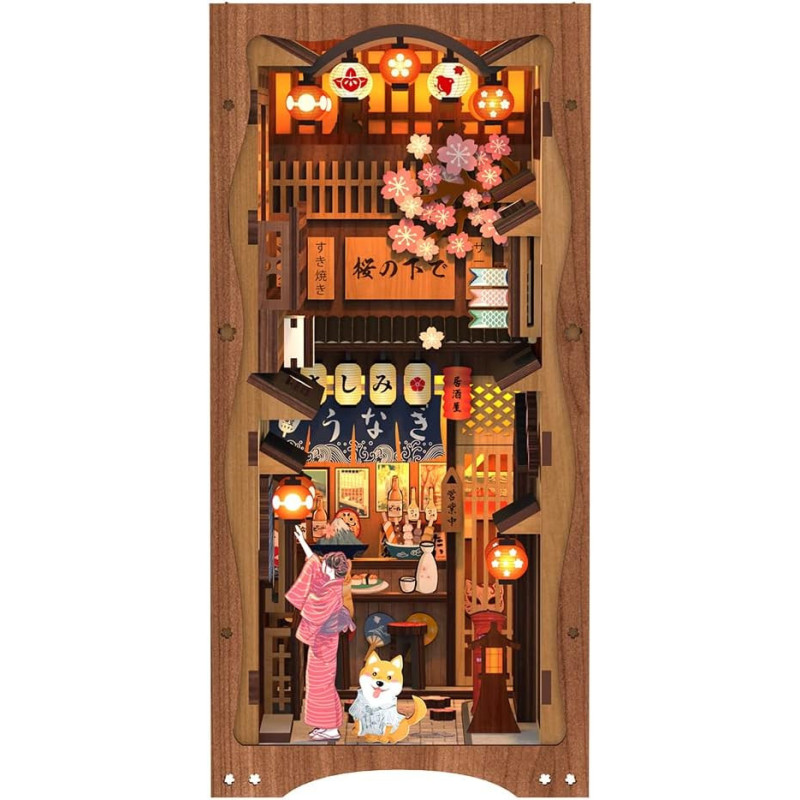 Book Nook - Maquette Kit DIY : Under The Sakura Tree