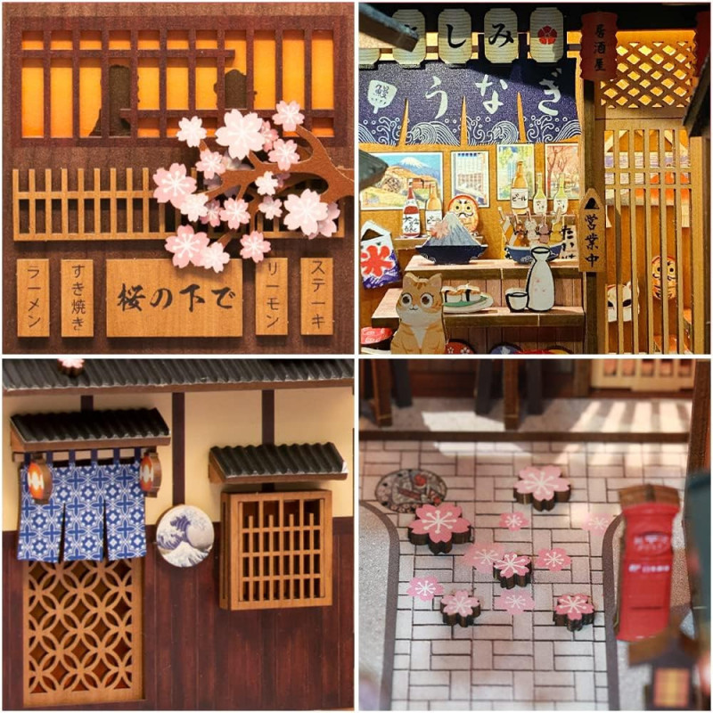 Book Nook - Maquette Kit DIY : Under The Sakura Tree