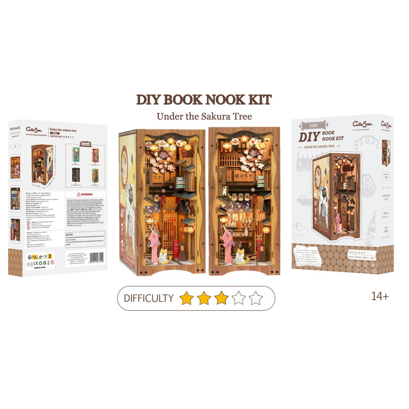 Book Nook - Maquette Kit DIY : Under The Sakura Tree