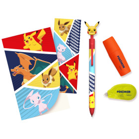 Pokemon - Set de papeterie 5 pièces avec bloc-notes