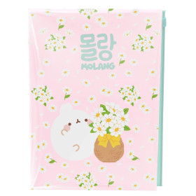 Carnet Molang avec pochette Blossom – Papeterie Kawaii
