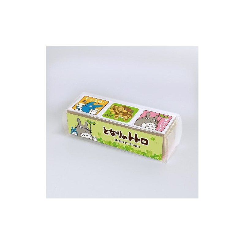 Mon Voisin Totoro - Tampons Cubes en Bois Totoro & Chatbus