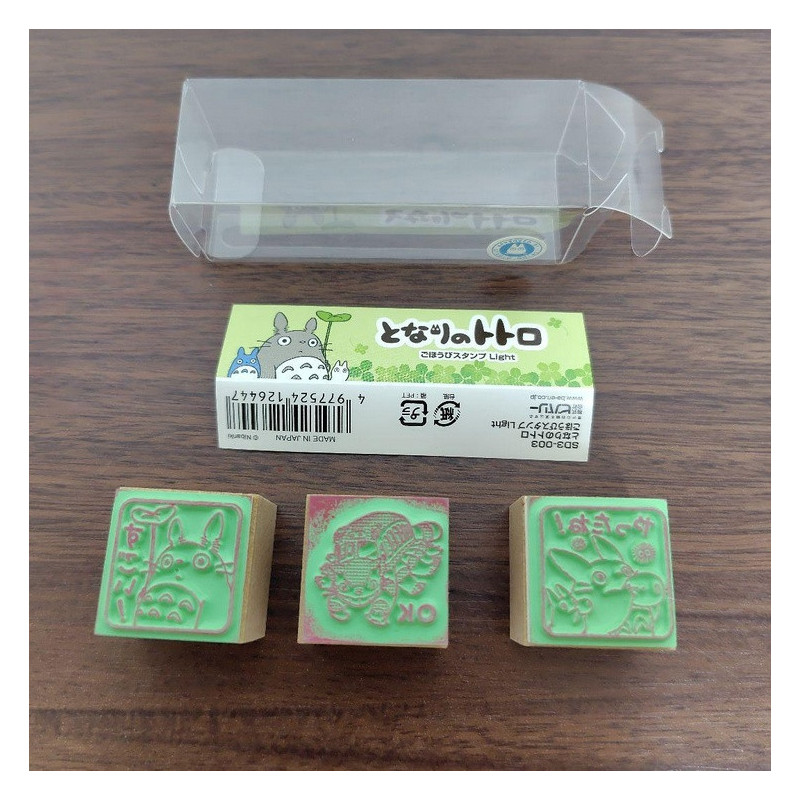 Mon Voisin Totoro - Tampons Cubes en Bois Totoro & Chatbus