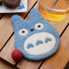Mon Voisin Totoro - Sous-verre fait main en laine Totoro Bleu