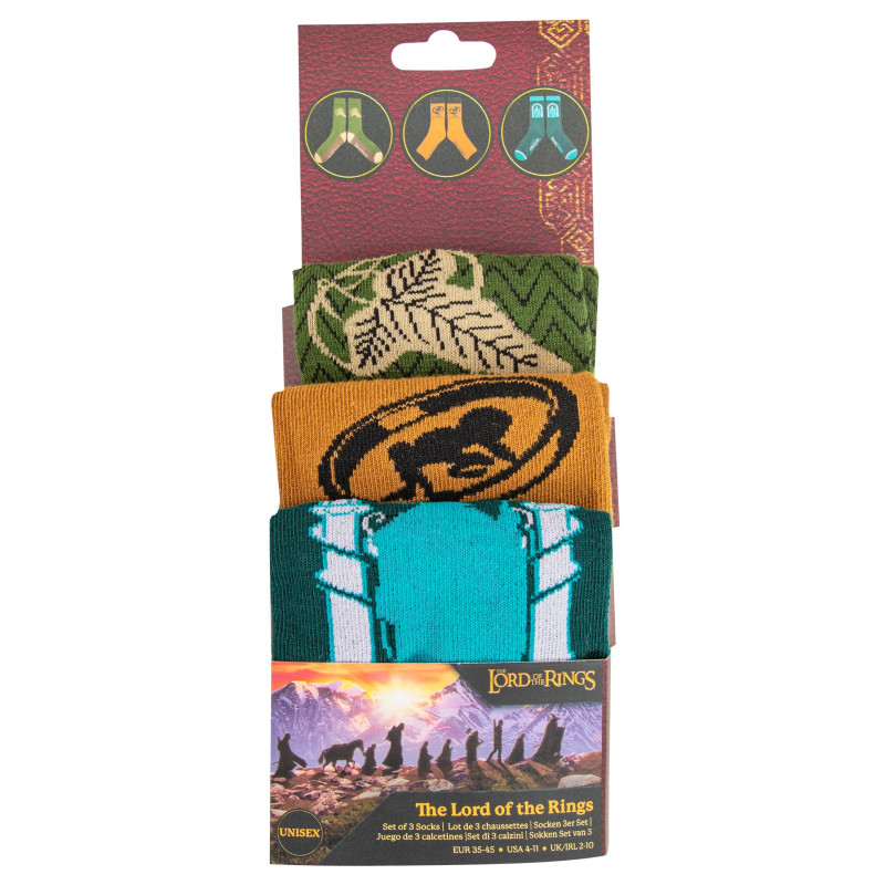 SEPTEMBRE 2025 : Lord of the Rings - Set de 3 paires de chaussettes