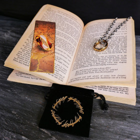 Lord of the Rings - Set Collier Anneau Unique et Marque page métal