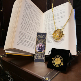 Harry Potter - Set Retourneur de Temps et marque page métal Hermione Granger