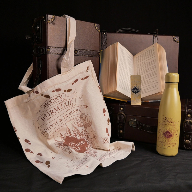 NOVEMBRE 2025 : Harry Potter - Set gourde, marque-page et sac Carte du Maraudeur