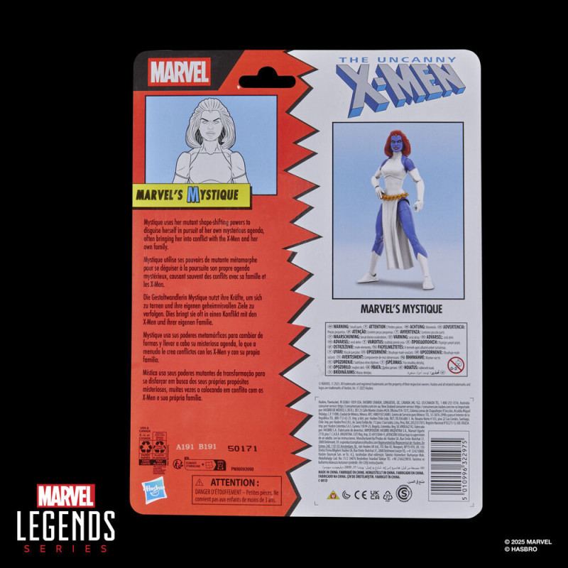 DÉCEMBRE 2025 : Marvel Legends - Uncanny X-Men - Figurine Mystique 15 cm