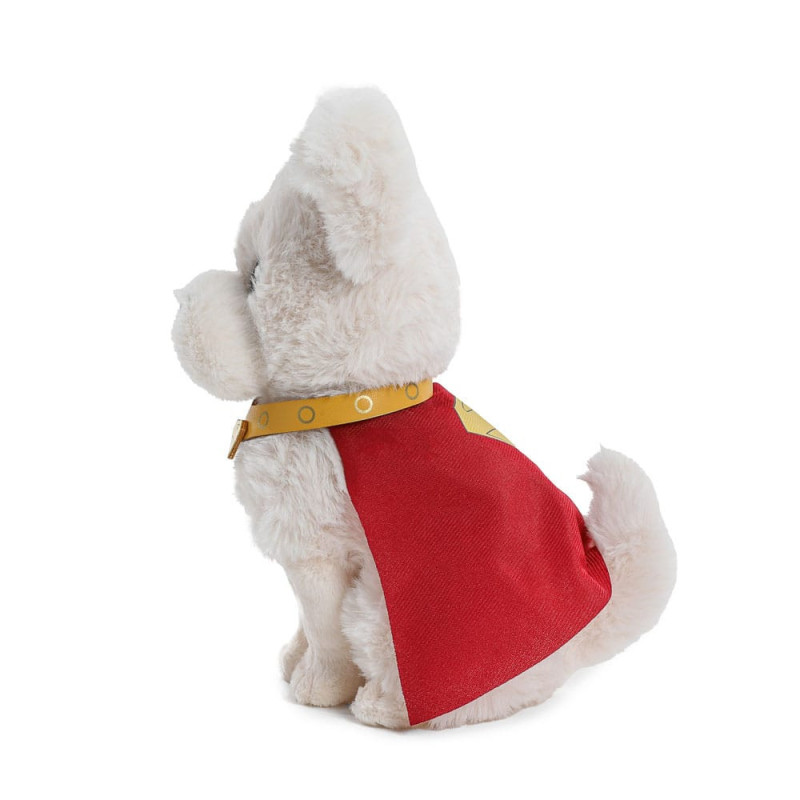 Krypto peluche cape rouge broderie logo S