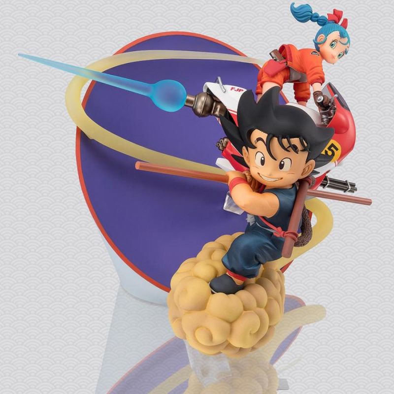 Statue Figuarts ZERO Son Goku et Bulma – Dragon Ball – vue de face