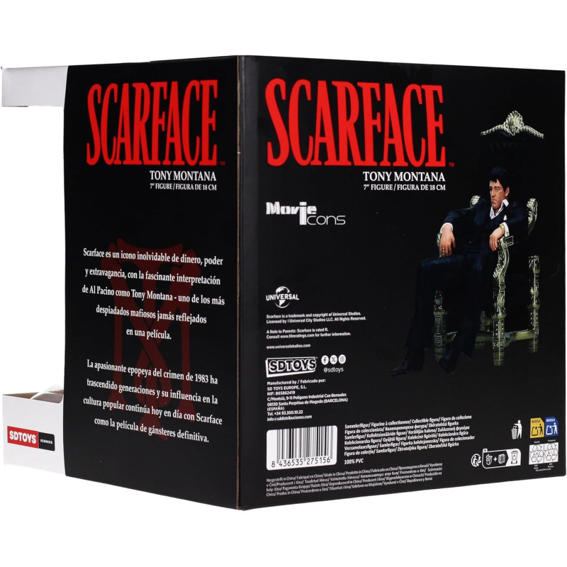 Tony Montana Scarface 18 cm – Statue SD Toys Movie Icons