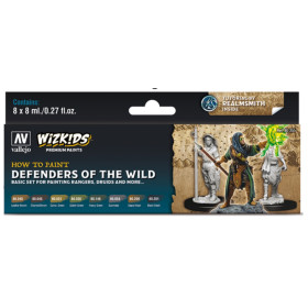 Wizkids - Set de 8 pots de peinture Defenders Of The Wild