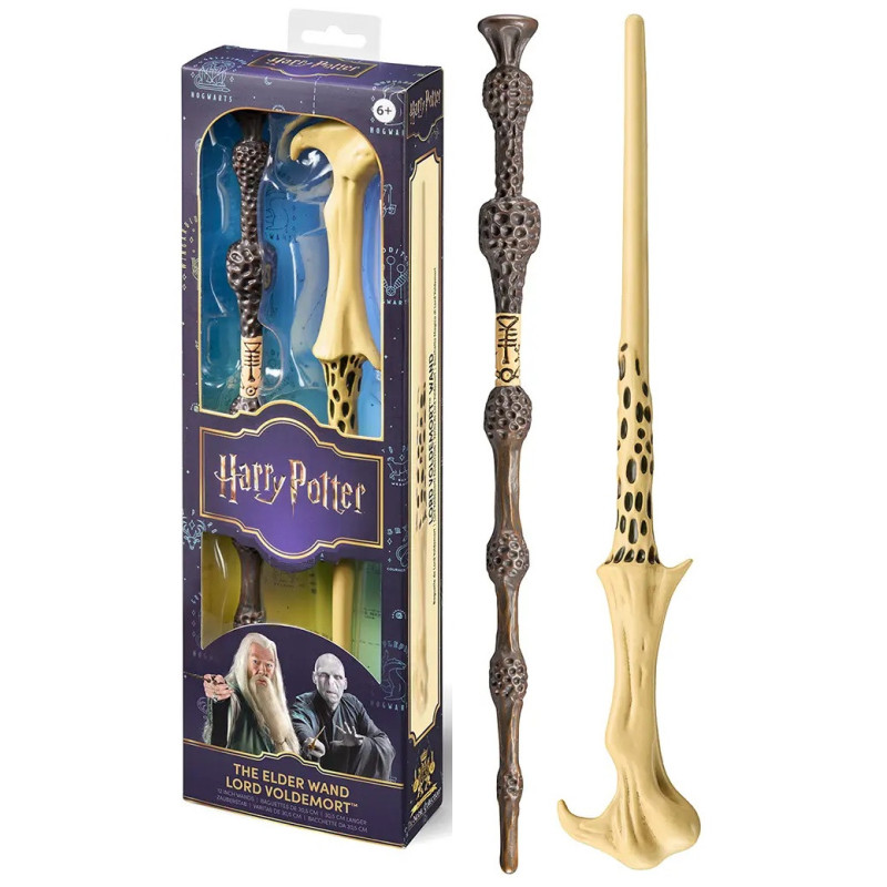 Harry Potter - Répliques Baguettes en PVC : Elder Wand (Dumbledore) & Voldemort