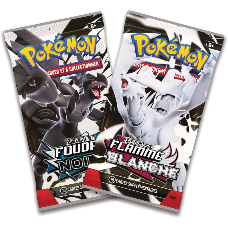 Pokemon - Booster EV 10.5 Mini Tin (8 visuels) Foudre Noire & Flamme Blanche - FR 1 EXEMPLAIRE ALEATOIRE