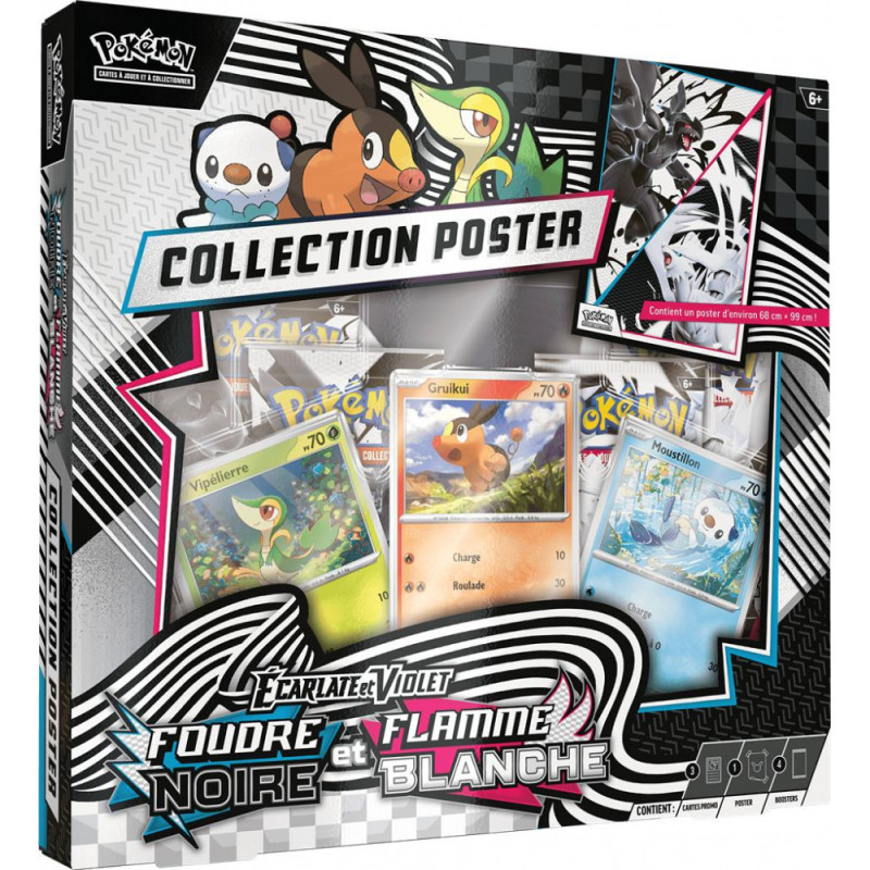 Pokemon - Coffret 4 Boosters - EV10.5 Ecarlate et Violet - Foudre Noire & Flamme Blanche