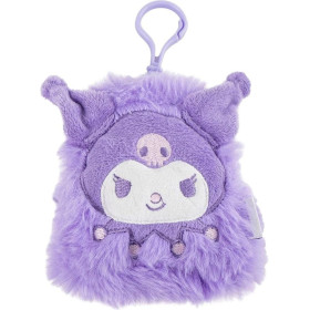 Sanrio - Porte-monnaie bag clip peluche Kuromi