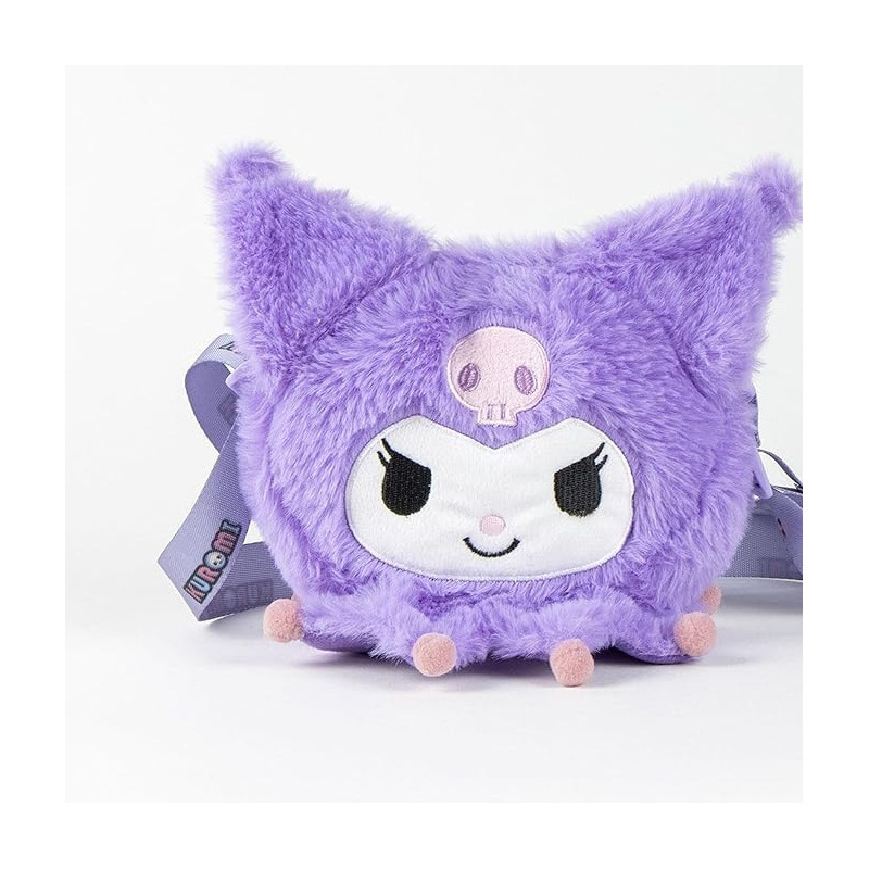 Sanrio - Sac à main bandoulière peluche Kuromi