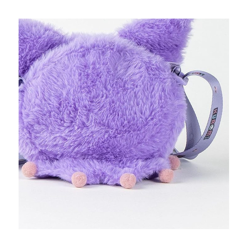 Sanrio - Sac à main bandoulière peluche Kuromi