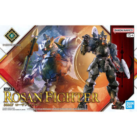 Kit Bandai Rosan Fighter 30MF monté en pose dynamique