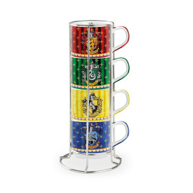 Harry Potter - Set de 4 mugs empilables Maisons