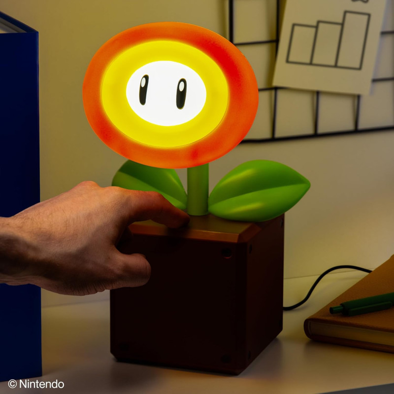 Lampe Super Mario Fire Flower – Décoration lumineuse officielle