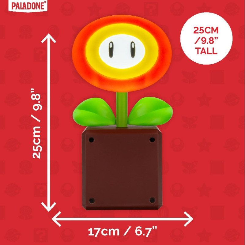 Lampe Super Mario Fire Flower – Décoration lumineuse officielle
